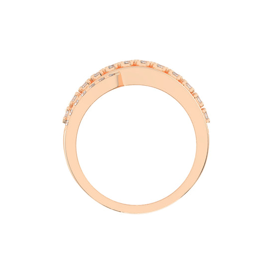 Seraphia Four Row Cocktail Lab Diamond Ring