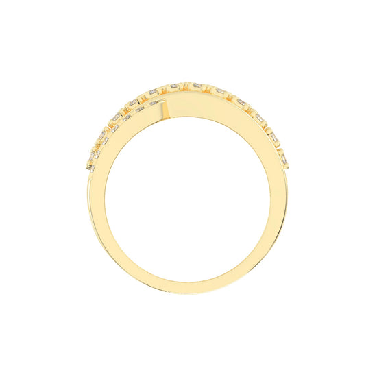 Seraphia Four Row Cocktail Lab Diamond Ring