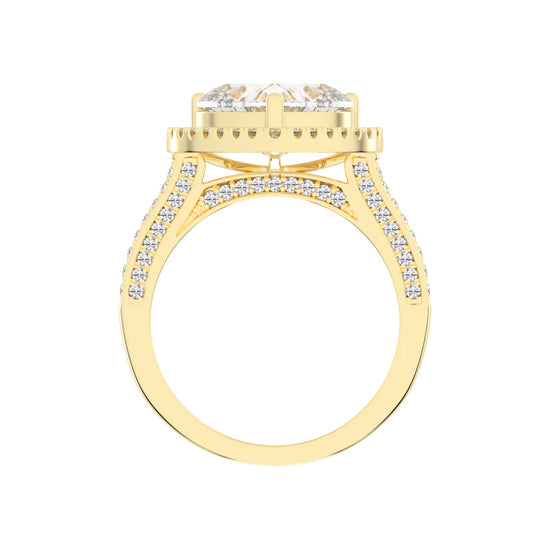 Luminous Heart Halo Ring