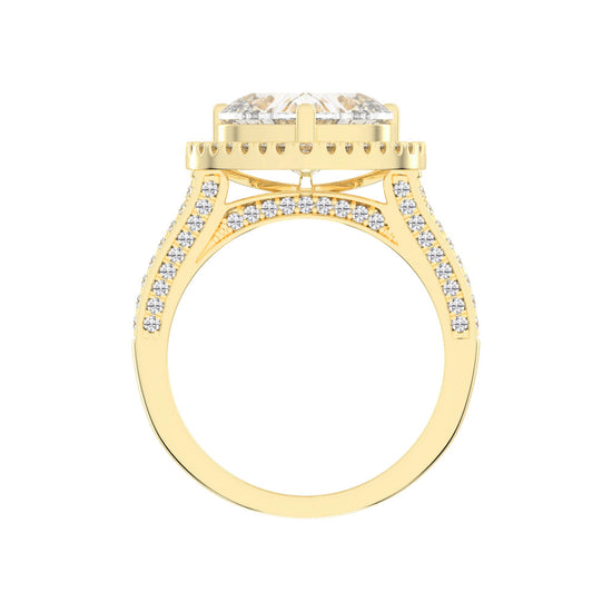 Luminous Heart Halo Ring