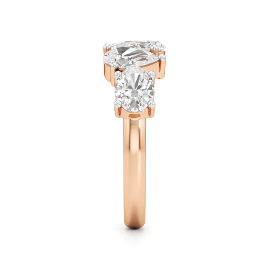 Lustrous Pear-Shaped Diamond Ring