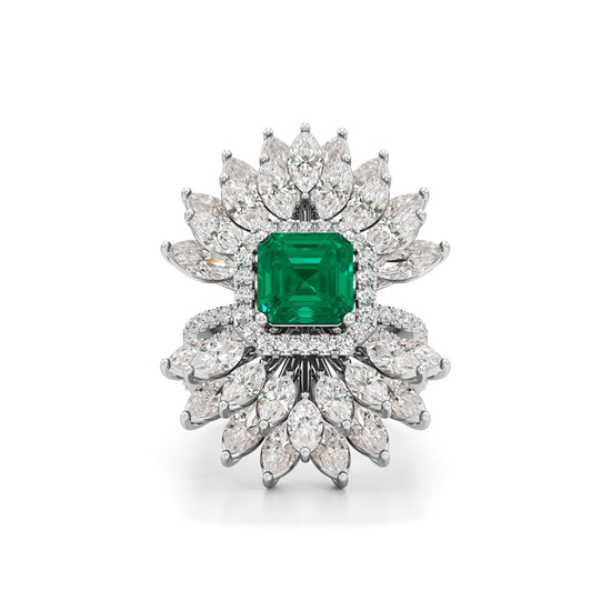 Aurelia Grand Floral Statement Ring