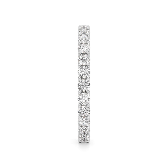 Dazzling Dual-Tone Eternity Diamond Ring