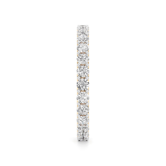 Dazzling Dual-Tone Eternity Diamond Ring