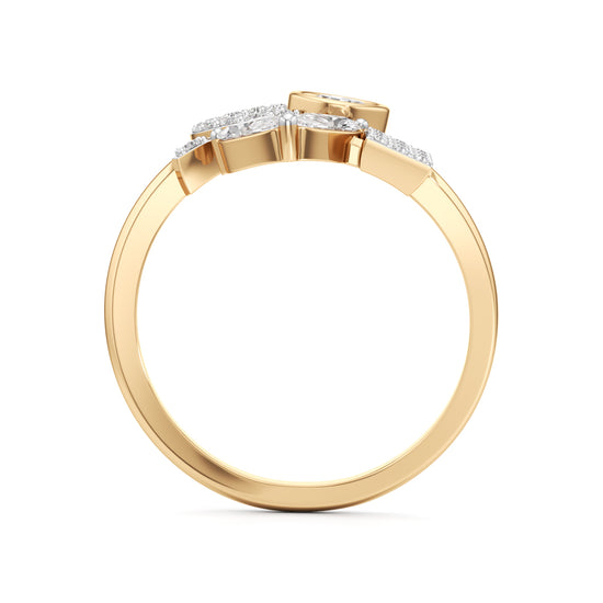Love Diamond Script Fashion Ring