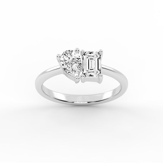 The "Converging Radiance" Diamond Ring