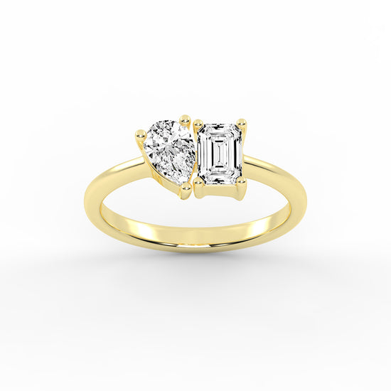 The "Converging Radiance" Diamond Ring