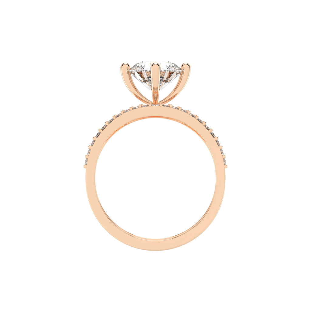 Cherivora Bridal Set Engagement Lab Diamond Ring
