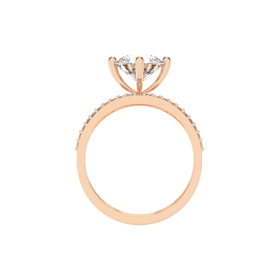 Cherivora Bridal Set Engagement Lab Diamond Ring