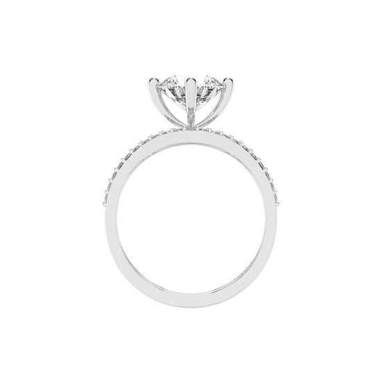 Cherivora Bridal Set Engagement Lab Diamond Ring