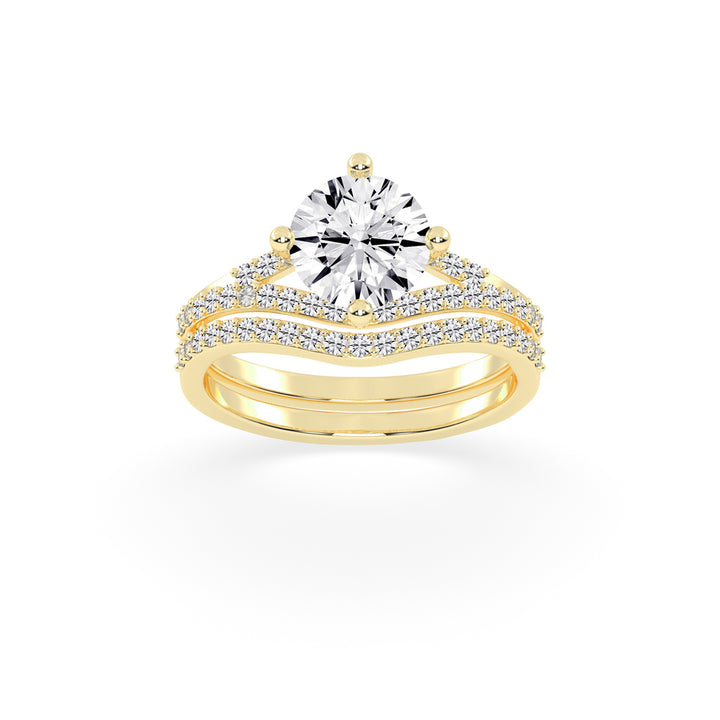 Cherivora Bridal Set Engagement Lab Diamond Ring