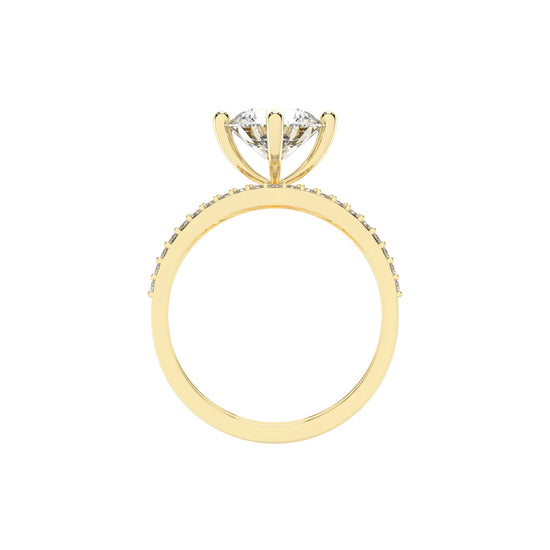 Cherivora Bridal Set Engagement Lab Diamond Ring