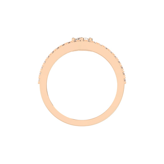 Classic V-Arch Solitaire Ring