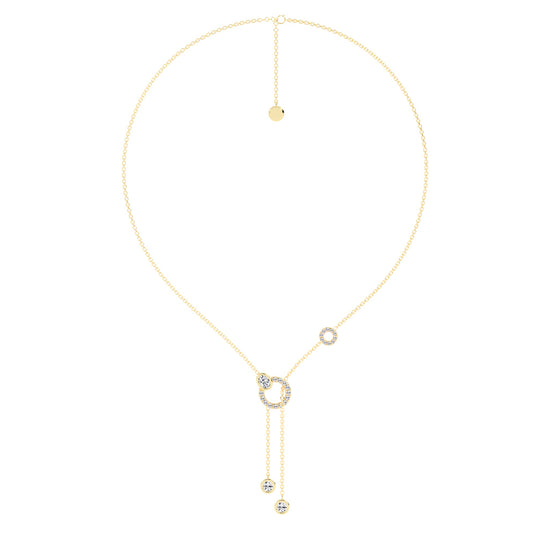 Oria Diamond Lariat Necklace