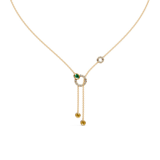 Oria Diamond Lariat Necklace