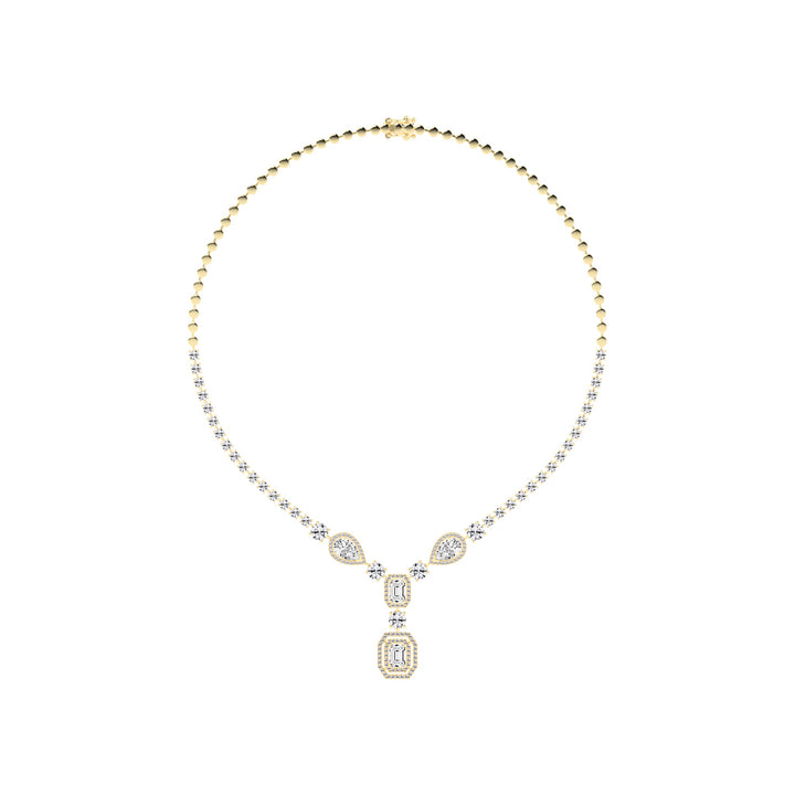 Regalia Radiant Emerald Tennis Necklace