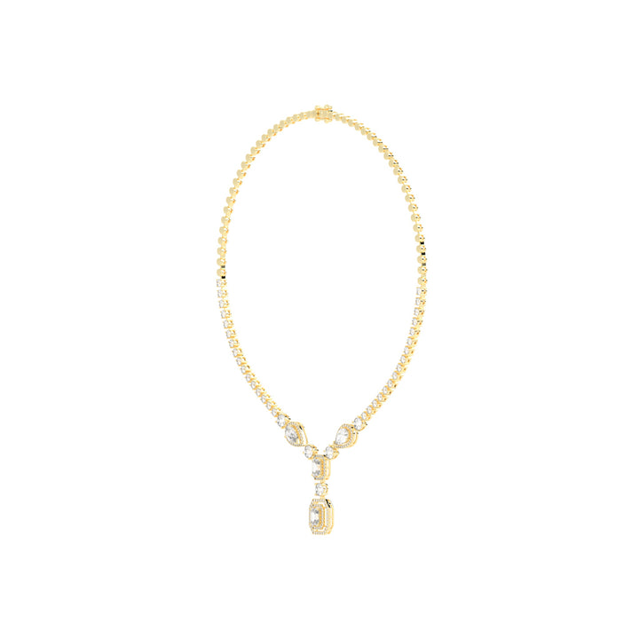 Regalia Radiant Emerald Tennis Necklace