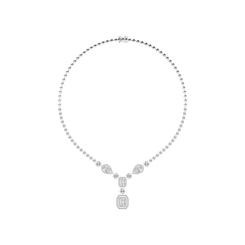 Regalia Radiant Emerald Tennis Necklace