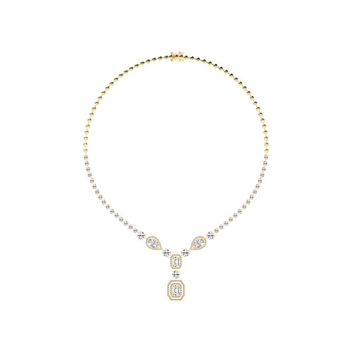Regalia Radiant Emerald Tennis Necklace