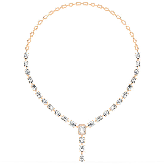 Imperial Grace Emerald Tennis Necklace