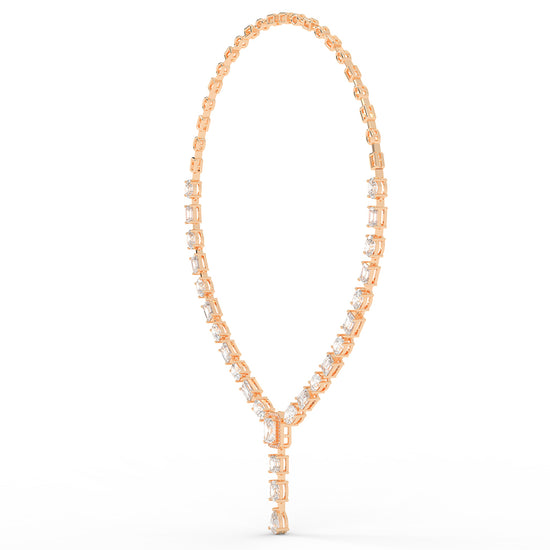 Imperial Grace Emerald Tennis Necklace