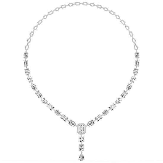 Imperial Grace Emerald Tennis Necklace