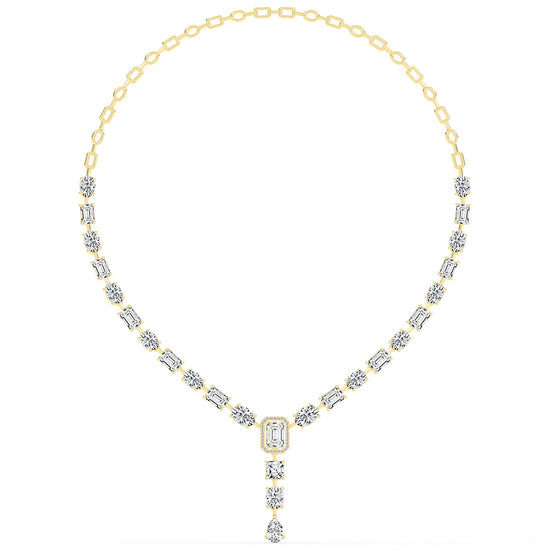 Imperial Grace Emerald Tennis Necklace