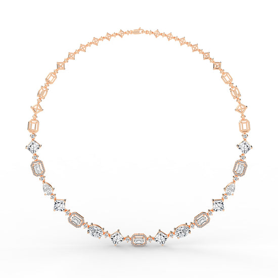 Cadenza Radiant Cut Symphony Necklace