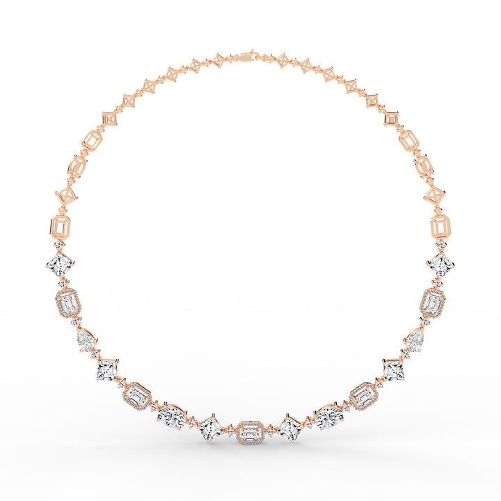Cadenza Radiant Cut Symphony Necklace
