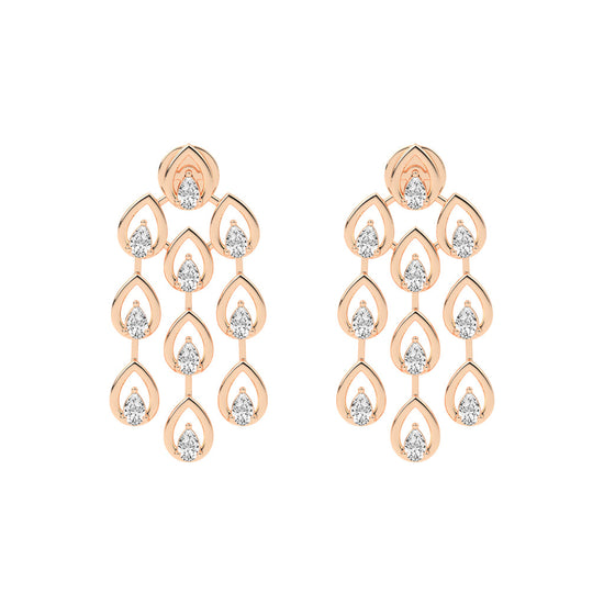 Radiant Teardrop Dangle Earrings