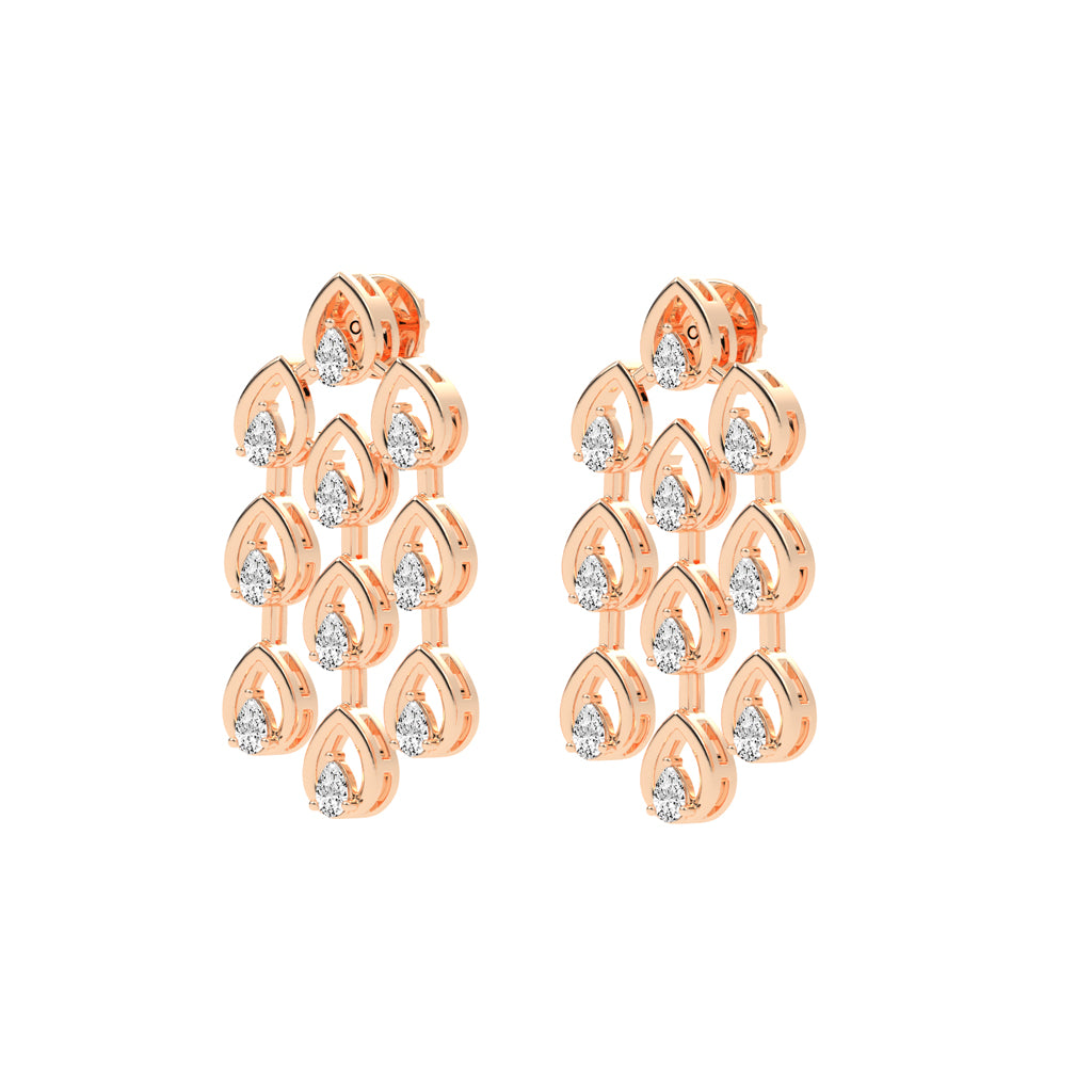 Radiant Teardrop Dangle Earrings