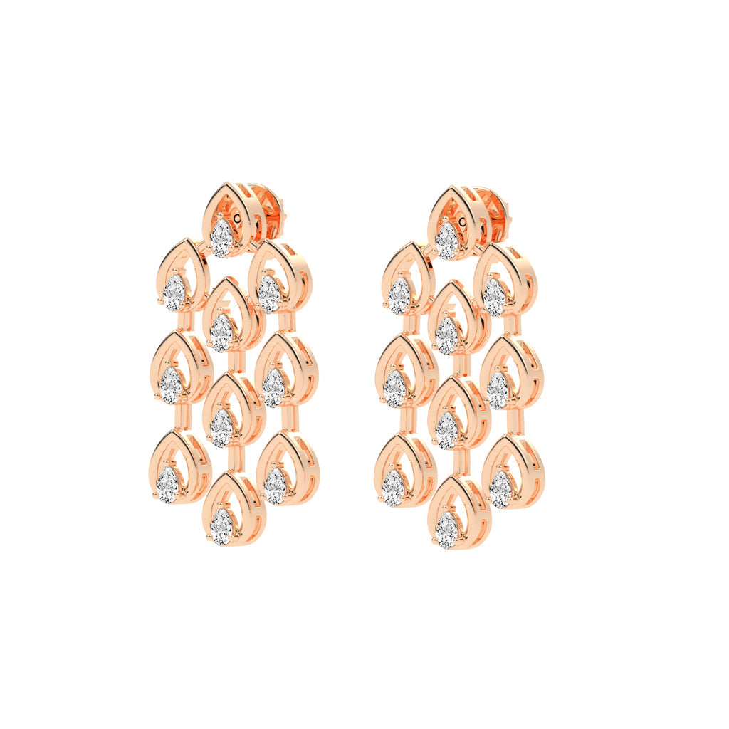 Radiant Teardrop Dangle Earrings