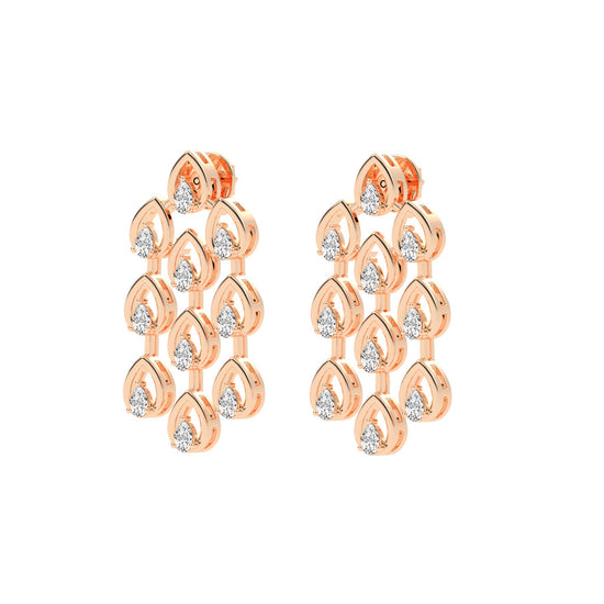 Radiant Teardrop Dangle Earrings