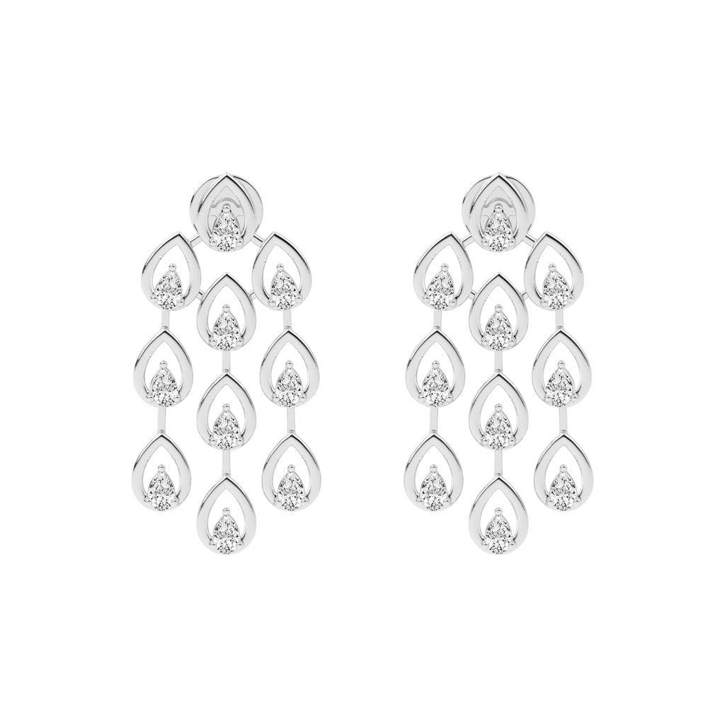 Radiant Teardrop Dangle Earrings