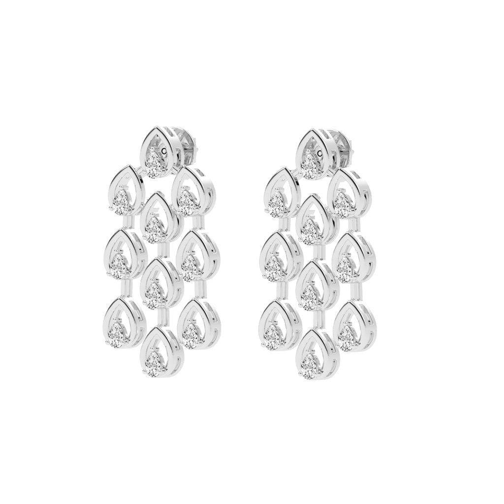 Radiant Teardrop Dangle Earrings