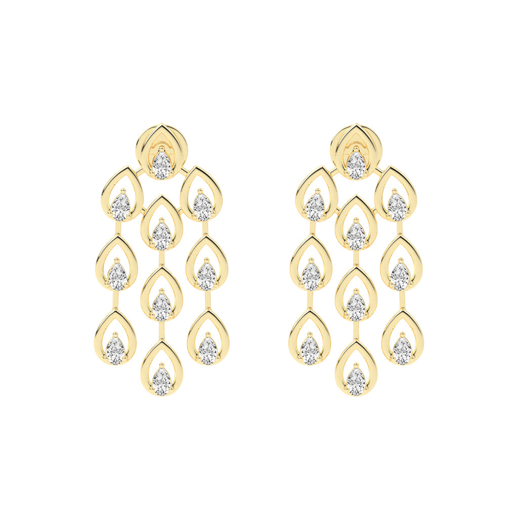 Radiant Teardrop Dangle Earrings