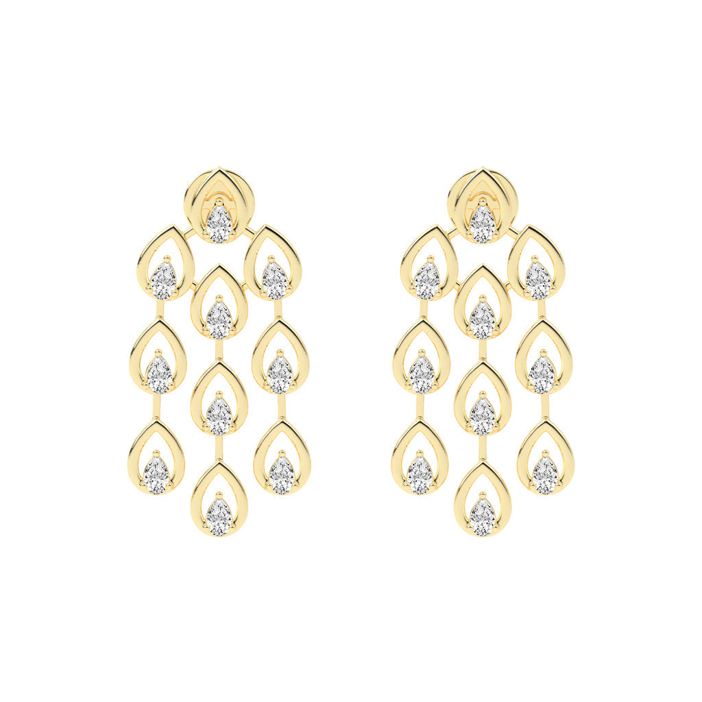 Radiant Teardrop Dangle Earrings