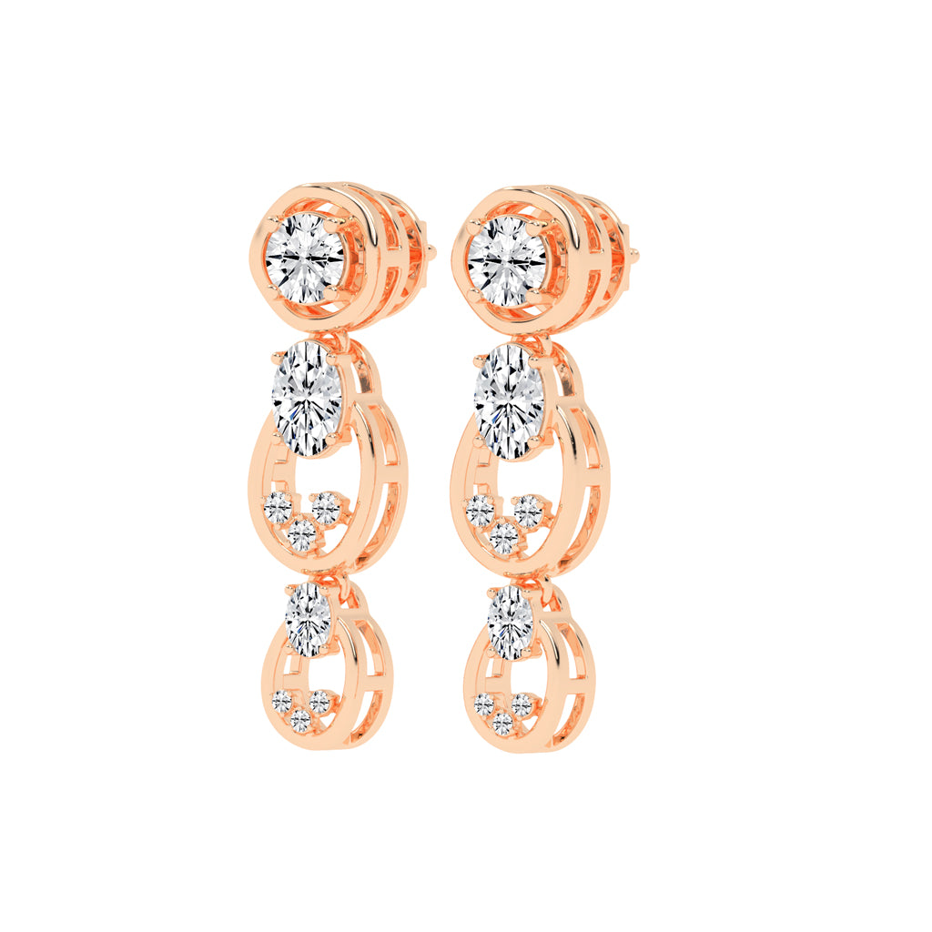 Radiant Loop Drop Earrings