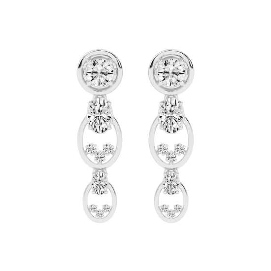 Radiant Loop Drop Earrings