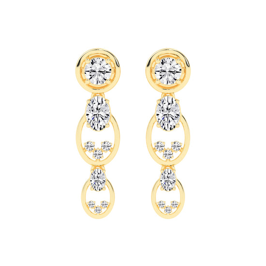 Radiant Loop Drop Earrings