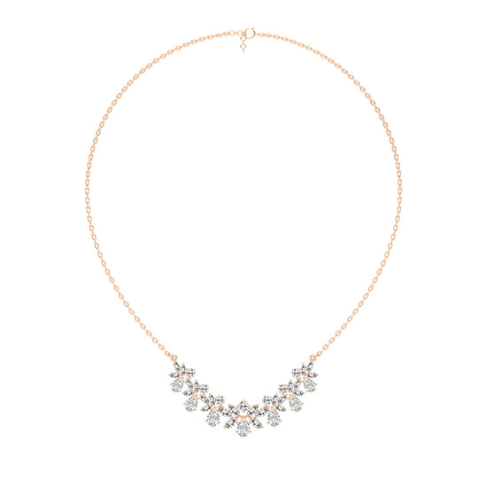 Elora Blossom Cluster Layered Necklace