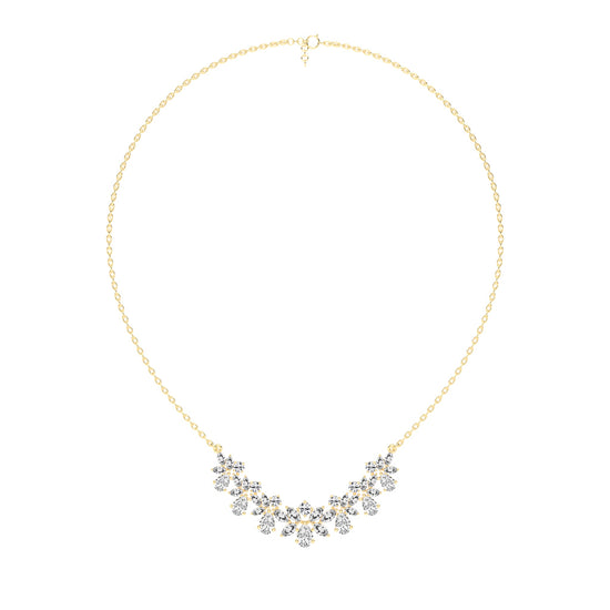 Elora Blossom Cluster Layered Necklace