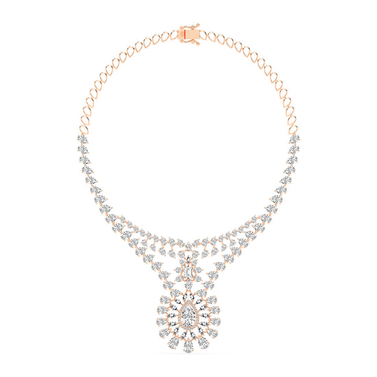 Majestic Bloom Diamond Necklace