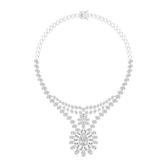 Majestic Bloom Diamond Necklace