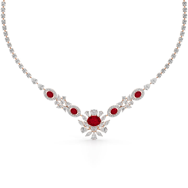Regal Ruby Radiance Necklace
