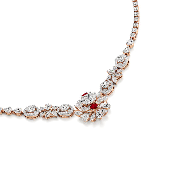 Regal Ruby Radiance Necklace