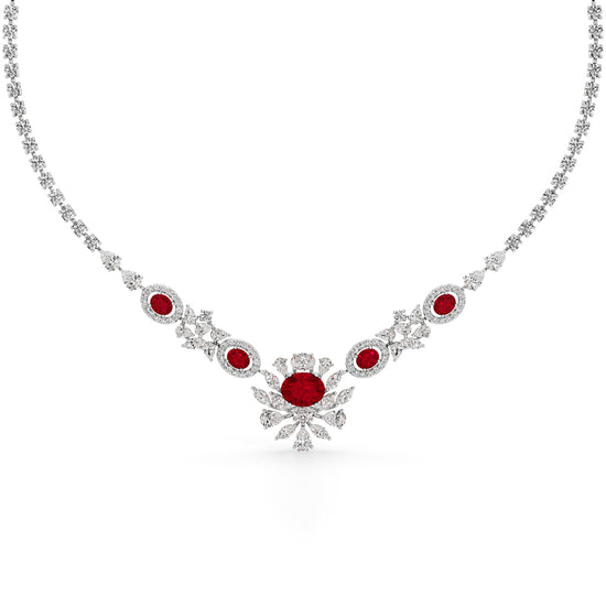 Regal Ruby Radiance Necklace