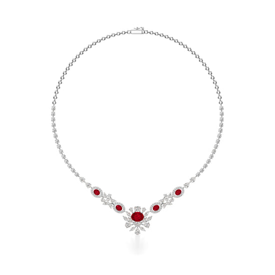 Regal Ruby Radiance Necklace
