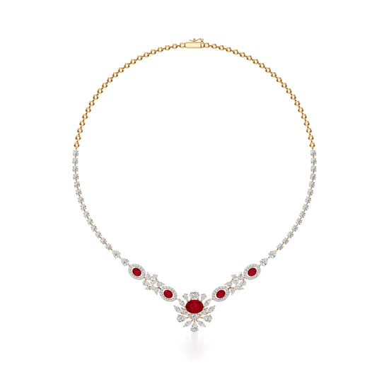 Regal Ruby Radiance Necklace