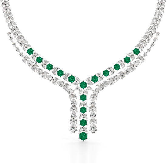 Majestic V-Shape Designer Necklace